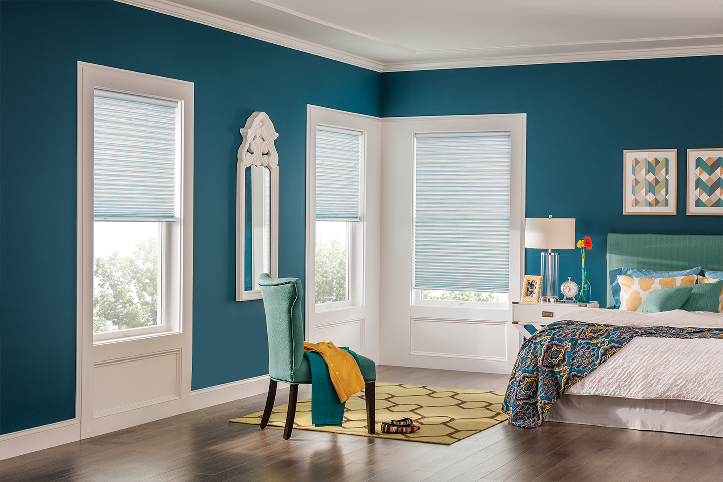 Custom Pleated Shades Bali Blinds and Shades