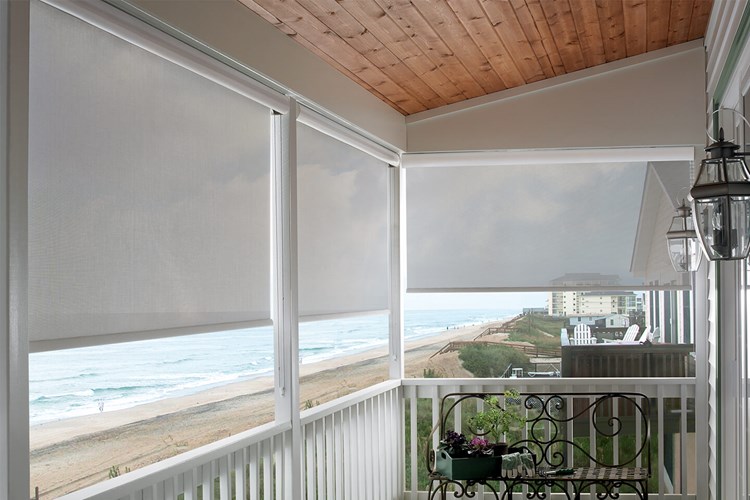 Custom Exterior Solar Shades Bali Blinds and Shades